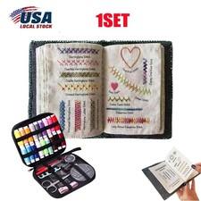 2026 Embroidery Stitch Book Kit for Beginners with Complete Toolkit US