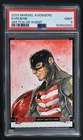 2024 Marvel Avengers (Kurobhie Signed) Sketch-US-Agent PSA 9