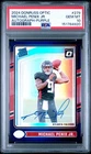 2024 Optic Michael Penix Jr. Rookie Autograph Purple Auto RC /35 PSA 10 POP 1