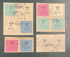 Deutsche Lokalausgaben 1945 Bergbau (Schl&auml;gel und Eisen) grossr&auml;schen gestempelt