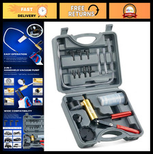 Brake Bleeder Kit with Hand Vacuum Pump  Adapters - Fluid Bleeding Tool, Pressu