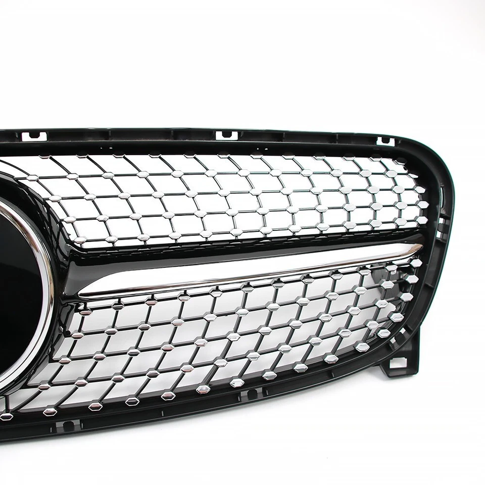 Front Upper Grille Grill w/Emblem For Mercedes Benz X156 2014-2017 GLA200 GLA250 - Изображение 4 из 4