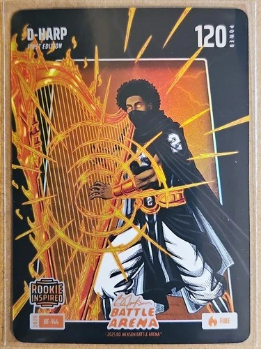2026 Bo Jackson Battle Arena D-HARP #BF-144 Dylan Harper Fire BattleFoil Rookie