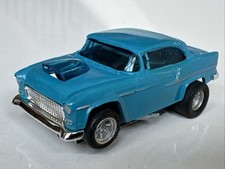 Auroraafx 1955 Chevrolet Belair Hard Top Magna-sonic Ho Slot Car Bluesilver Auroraafx 1955 Chevrolet Belair Hard Top Magna-sonic Ho Slot Car Bluesilver
