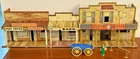 Vintage 1950's Marx Toys Roy Rogers Mineral City Tin Litho Western Town