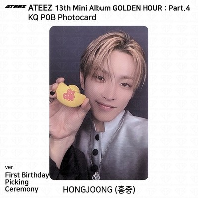 ATEEZ 13th Mini Album Golden Hour Part.4 KQ POB Photocard | eBay