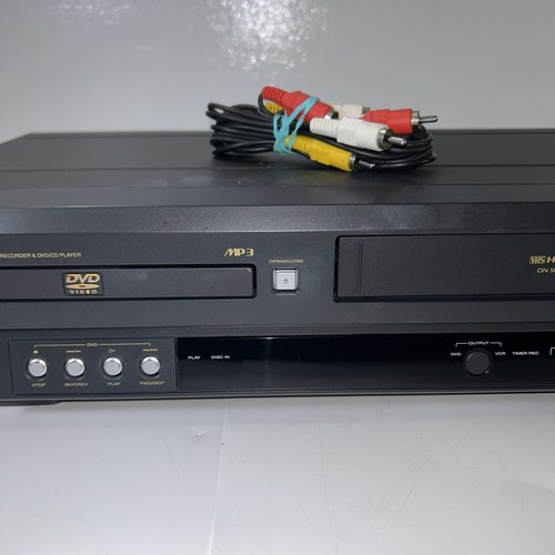 Symphonic WF803 VHS Player VCR Recorder & DVD / CD Player Combo No Remote Tested - Picture 3 of 6