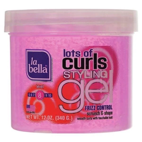 (2) LA BELLA LOTS OF CURLS STYLING GEL LEVEL #8 12 OZ NEW frizz control - Image 2 of 2