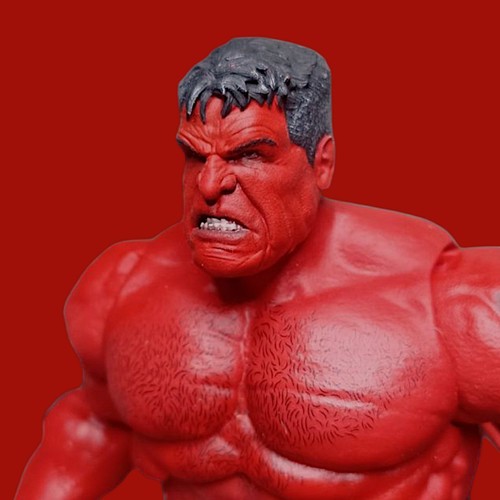 1/12 Custom Marvel Universe Red Hulk Harrison Ford Head Sculpt - Picture 3 of 3