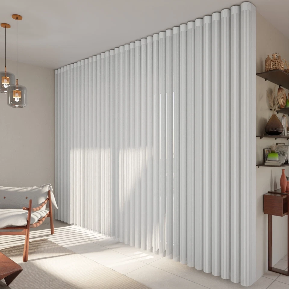 nach maß *NEU* DIKEY Perde Lamellenvorhang Lamellen Vorhang Gardine Tül Jalousie - Bild 4 von 4