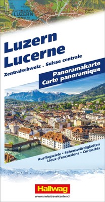Hallwag Panoramakarte Luzern | Hallwag Kümmerly+Frey AG | Deutsch | (Land-)Karte