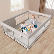 Large Baby Playpen 65x50 Inch, PlayPen for Babies and Toddlers, Sturdy Safety...