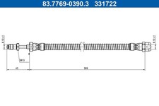 ATE BREMSSCHLAUCH HINTEN passend für MERCEDES E-KLASSE | 83.7769-0390.3