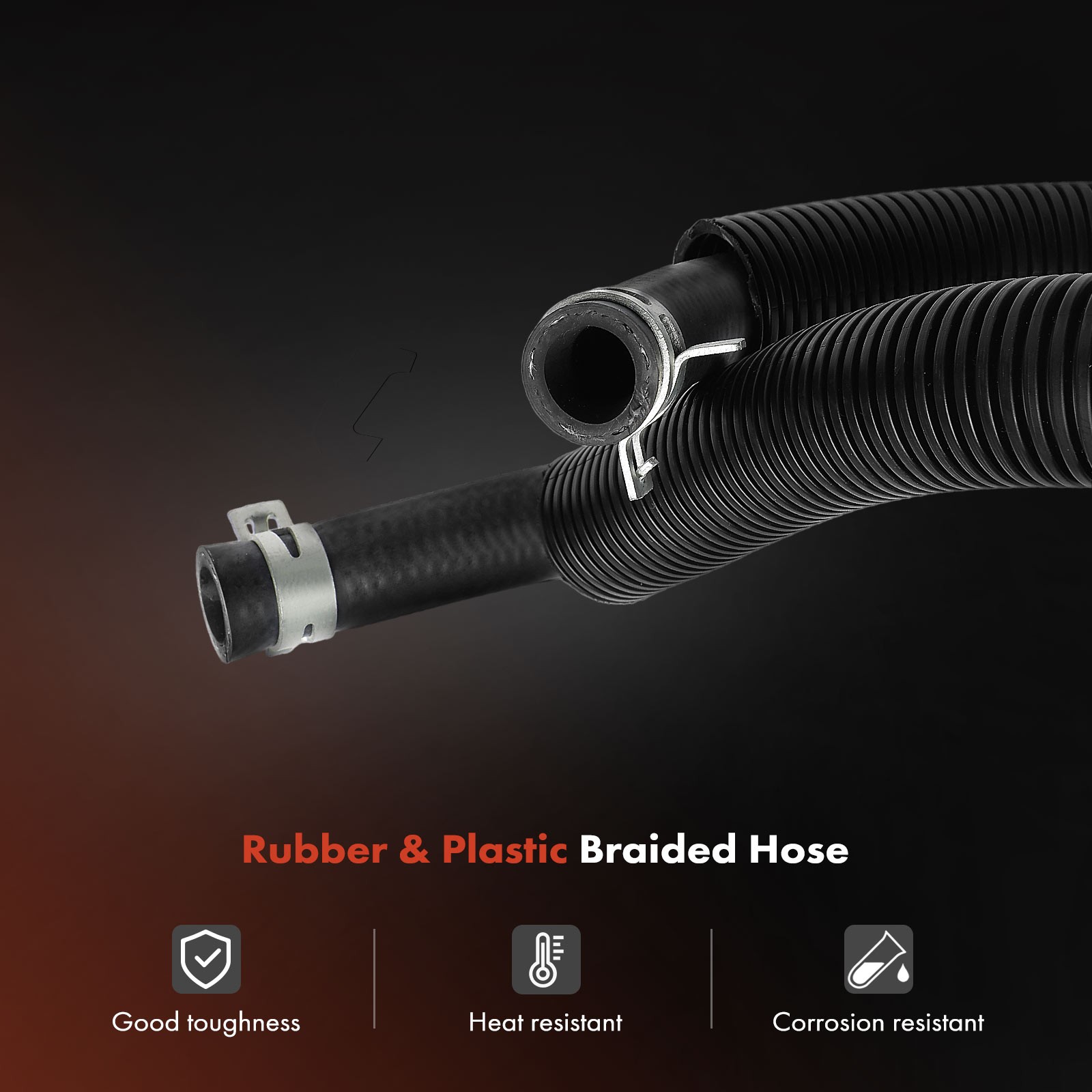 2Pcs HVAC Heater Hose Assy for Chrysler Town & Country Dodge Grand Caravan VW