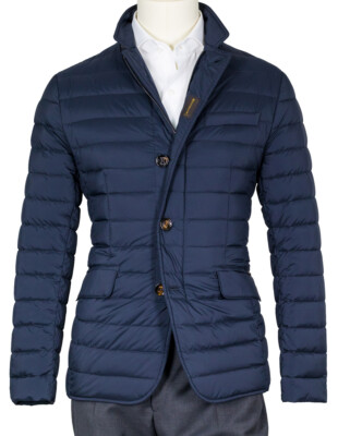 Moorer Steppjacke mit Daunenfüllung in dunkelblau
