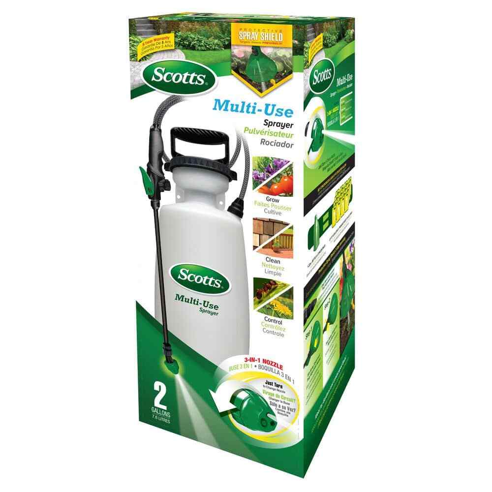 Scotts 1 or 2 Gallon Pump Sprayer Multi Use Heavy Duty Adjust Nozzle Lawn Garden eBay