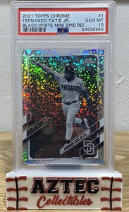 2021 Topps Chrome #1 B&W Mini-Diamond Refractor -Fernando Tatis Jr- PSA 10 💎