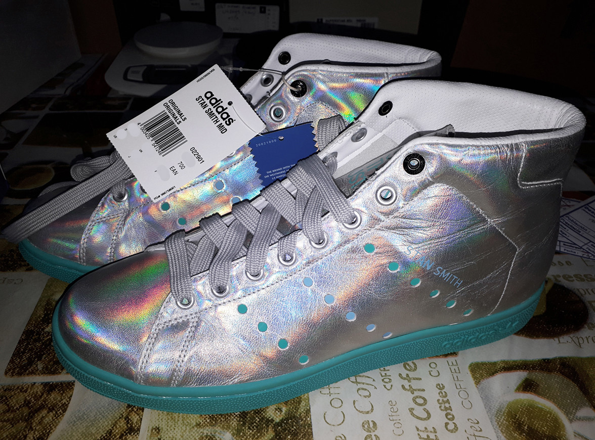2007 ADIDAS CONSORTIUM STAN SMITH MID PEARL Gr.44 UK 9 5 undftd 022901 forum mid eBay