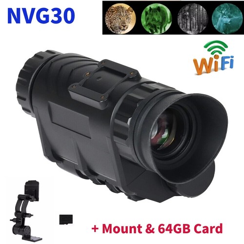 NVG30 Infrared 1920x1080p Night Vision Goggles Monocular WiFi For Hunting