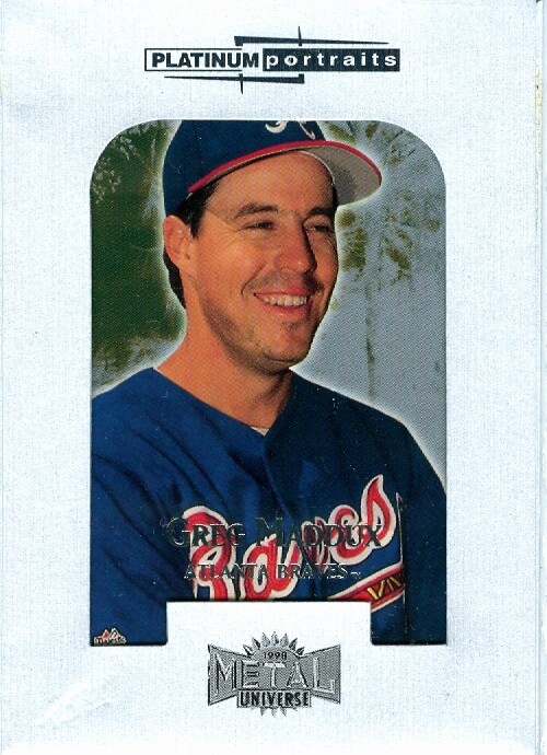 1998 Metal Universe Greg Maddux "Platinum Portraits" Card
