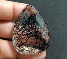 EGL Certified 134.40 Ct Pear Cut Natural Rutilated Quartz Loose FLAWLESSGemstone