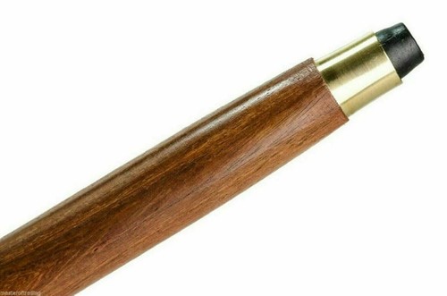 Vintage Leaf Derby Brass head Handle Wooden Walking Stick 3 Fold Cane Handmade - Picture 5 of 10