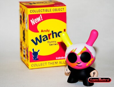 Kidrobot x Andy Warhol Dunny Mini Series 1 Vinyl Figure - Neon Andy Warhol