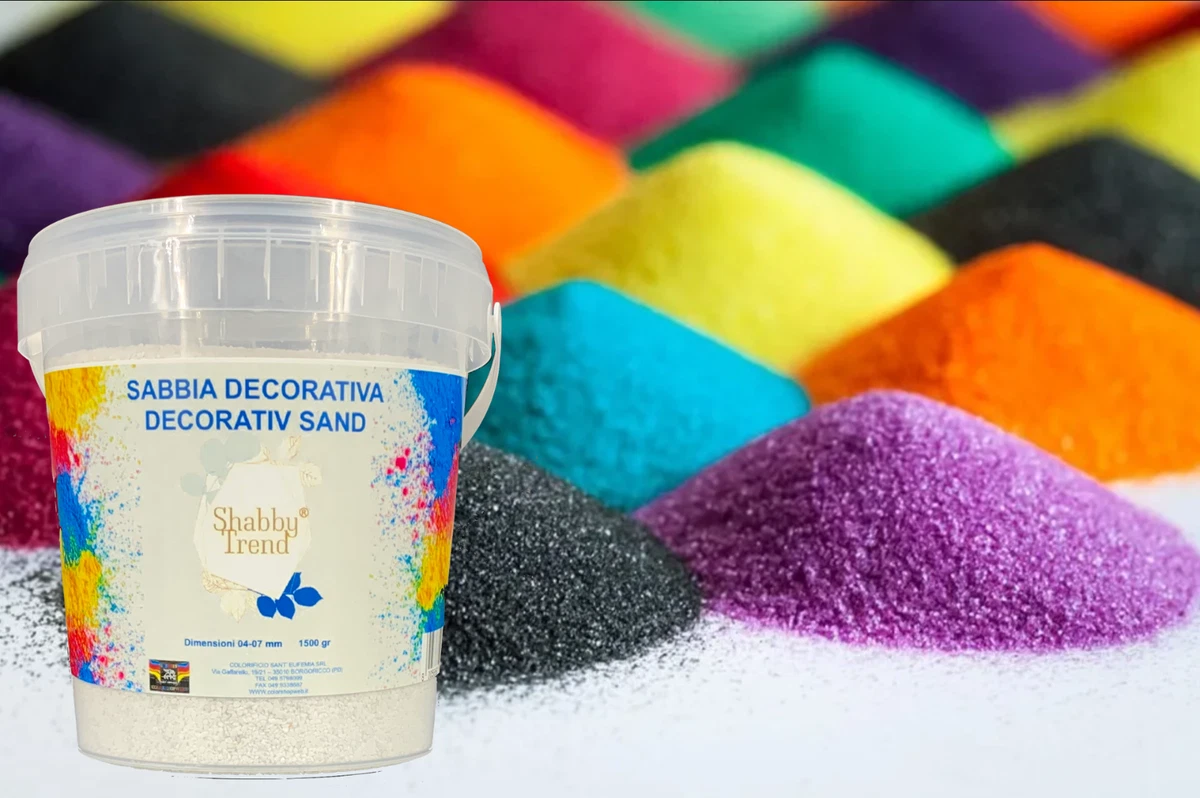 Sabbia Decorativa Colorata Per Riempire Vasi Bottiglie E Piatti 550 Ml Grigio 68540318