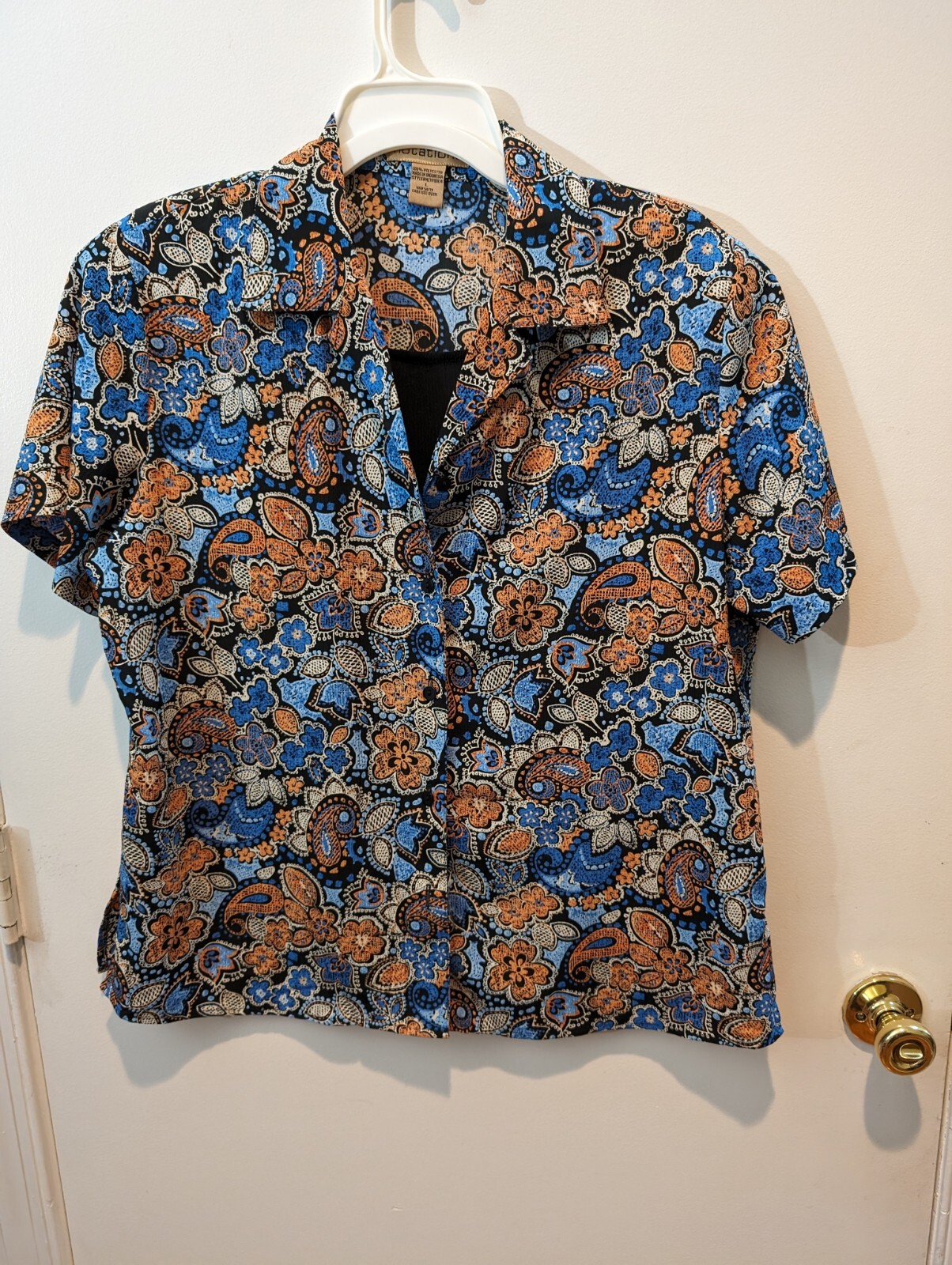 Women's Notations, size large, polyester button-d… - image 1