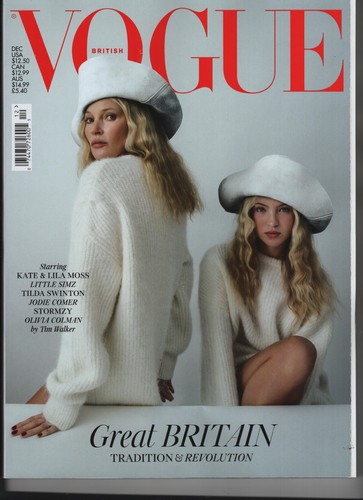 KATE & LILA MOSS BRITISH VOGUE MAGAZINE DECEMBER 2023 NO LABEL - 第 1/1 張圖片