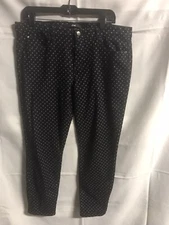 ELSE WOMEN’S  POLKA DOT SKINNY ANKLE JEANS SZ 32 WAIST