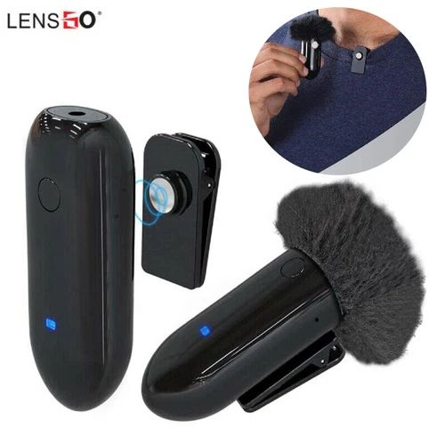 LENSGO LWM-318C Clip-on Lavalier Wireeless Mic Microphone For Phone SLR Cameras