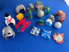 16pc SET Thomas Capsule Plarail :  SNOWMAN SKULL TUNNEL SHEDS CRANKY MOUNTAINS