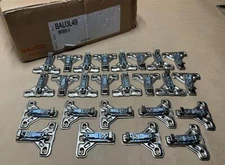 25x Pack Salice BAU3L49 4mm Steel Screw-On 1/2" Face Frame Mounting Plate 1 Cam