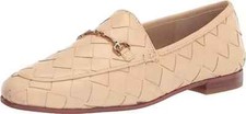 Sam Edelman Loraine Woven Women 6M Loafers Eggshell Slip-On Shoes NIB 170