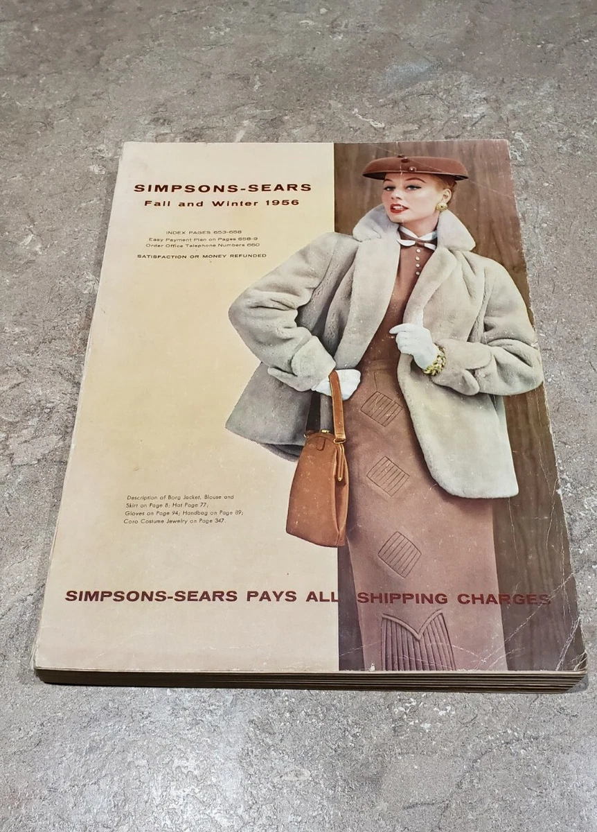 Vintage Simpsons - sears 1956 fall/winter catalog catalogue CANADA