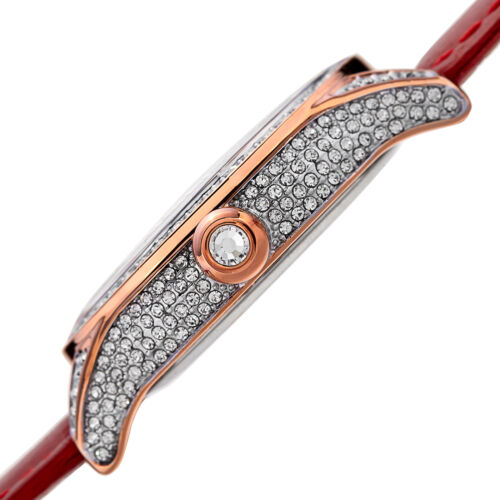 Reloj para mujer August Steiner AS8188RD esfera de diamante genuino bisel de cristal correa - Imagen 4 de 7