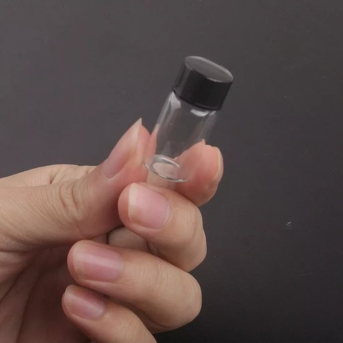 10Pcs 5ml Small Cute Vials Bottles Clear Containers With Screw Cap - Picture 3 of 6