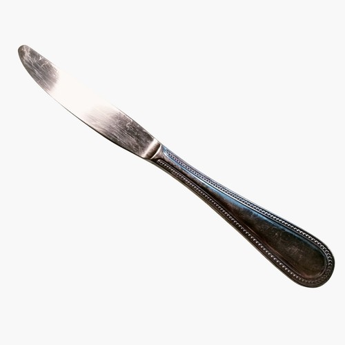 Stainless Steel Beaded Edge Dinner Knife 9 inch Replacement Flatware - Picture 3 of 4