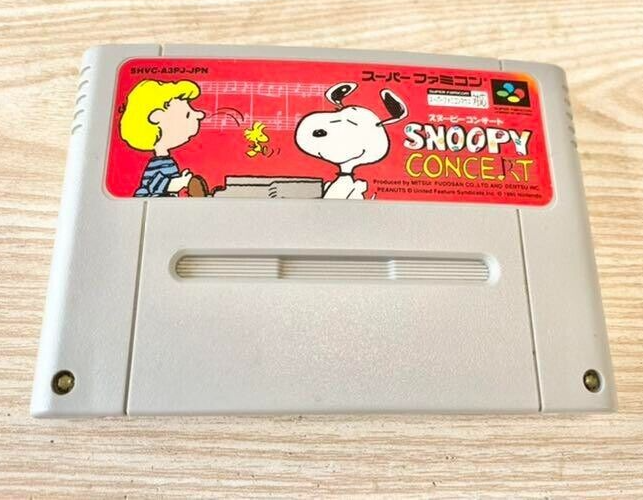 Snoopy Concert Nintendo Super Famicom SNES SFC Japan Snoopy Concert Nintendo Super Famicom SNES SFC Japan