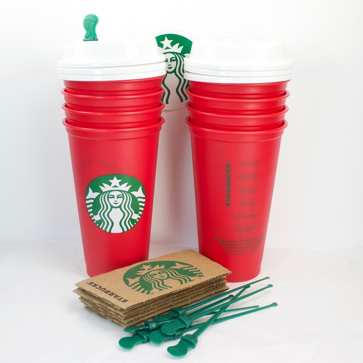 Starbucks Red Holiday Reusable Traveler Hot Tea Drink Cup BPA Free