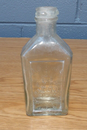 1900s Antique A.S. Hind Honey & Almond Cream Bottle Portland ME Early Cosmetic - Picture 2 of 6