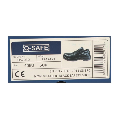 Q-Safe QS7030/40 Safety Shoes Black Size EU 40 UK 6 S3 New NFP - Picture 2 of 8