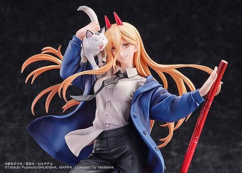 Chainsaw Man Statue 1/7 Power & Meowy 28 cm Sega Goods - Foto 7 di 12