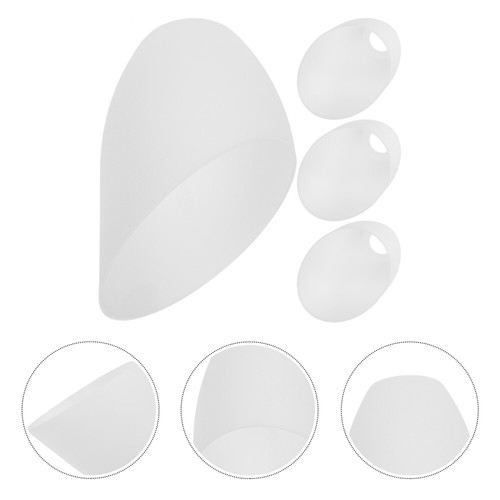 4 Pcs Light Fixture Plastic Lamp Shade Horseshoe Lampshade Decorative Cover