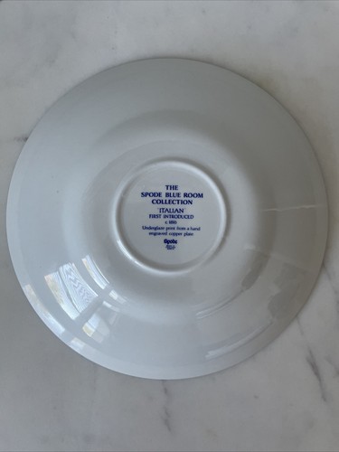 Spode Blue Italian Room Collection Design c 1816 Soup Cereal Bowl 8.75” England - Picture 3 of 6
