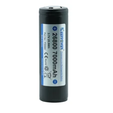 Keeppower 26800 Protected Lithium Ion Battery Rechargeable 3.7V 7000mAh