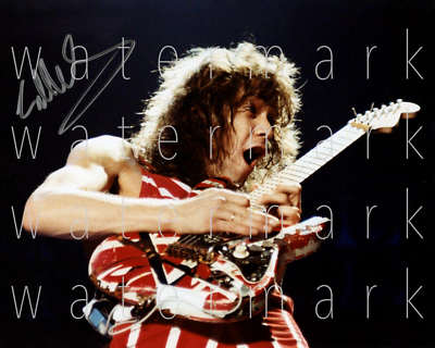 貴重 VAN HALEN エドワード・ヴァン・ヘイレン直筆サイン Eddie Van Halen signed 8
