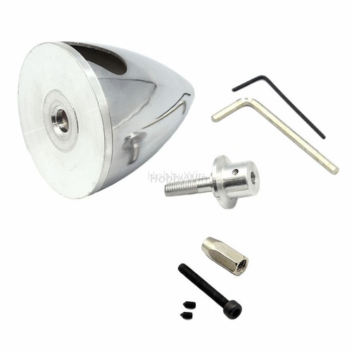 2 slot Aluminum Spinner 64mm 2.5in for 5mm shaft motor RC Model Airplane Warbird - Picture 5 of 12
