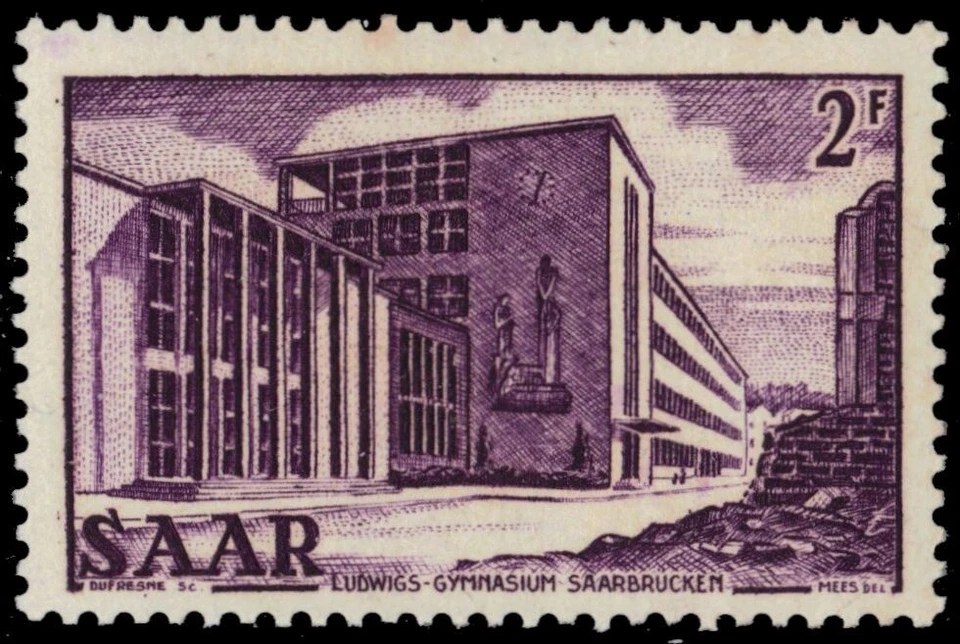 SAAR 233 - Architecture "Ludwig's Gymnasium" (pb55771) - Image 1 of 1